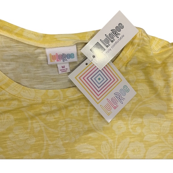 NWT LuLaRoe Olive Tulip Sleeved Stretch Fit Yellow Women’s Size M - Picture 5 of 6